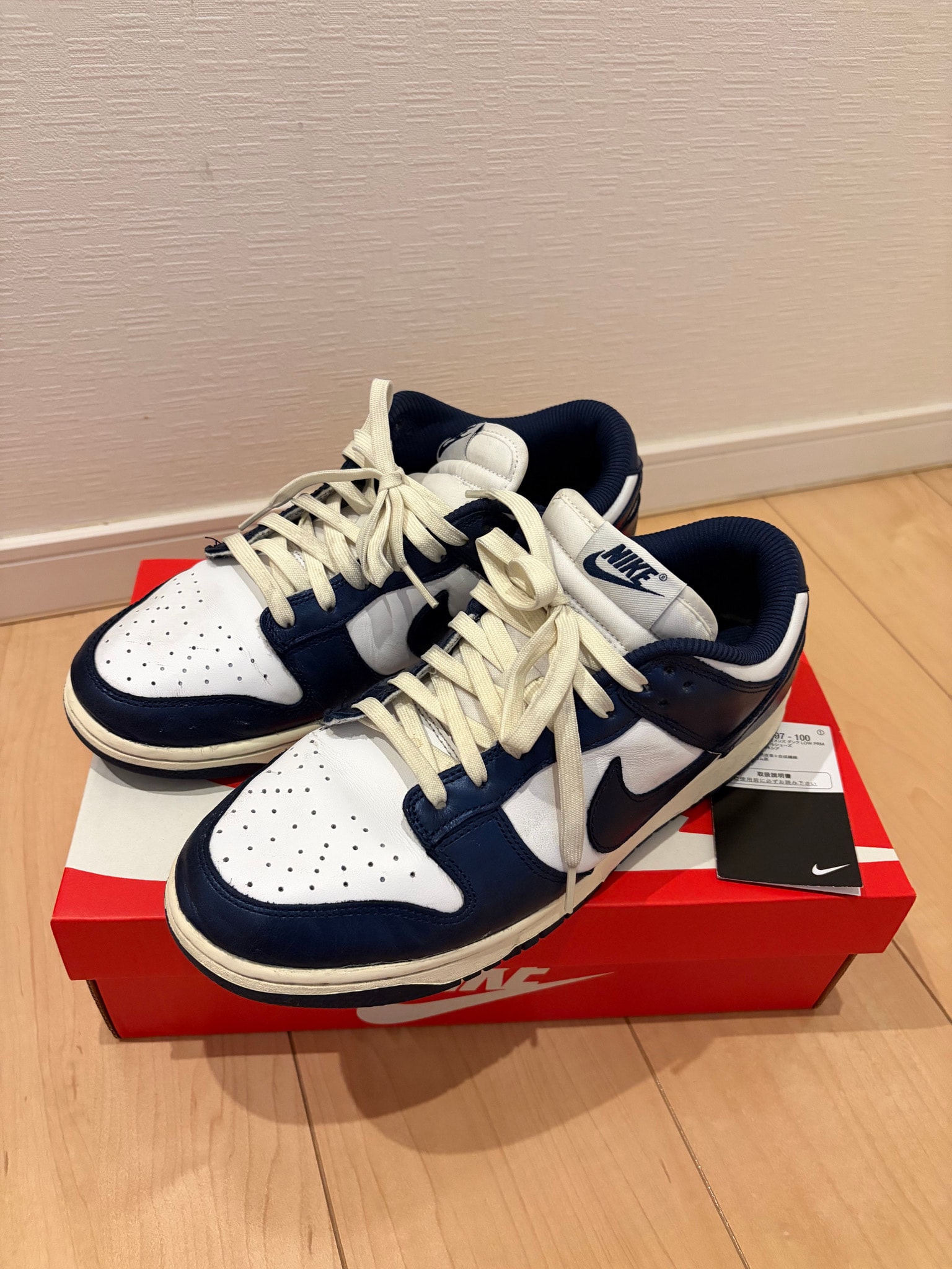 Nike Women's Dunk Low PRM "Midnight Navy and White"
