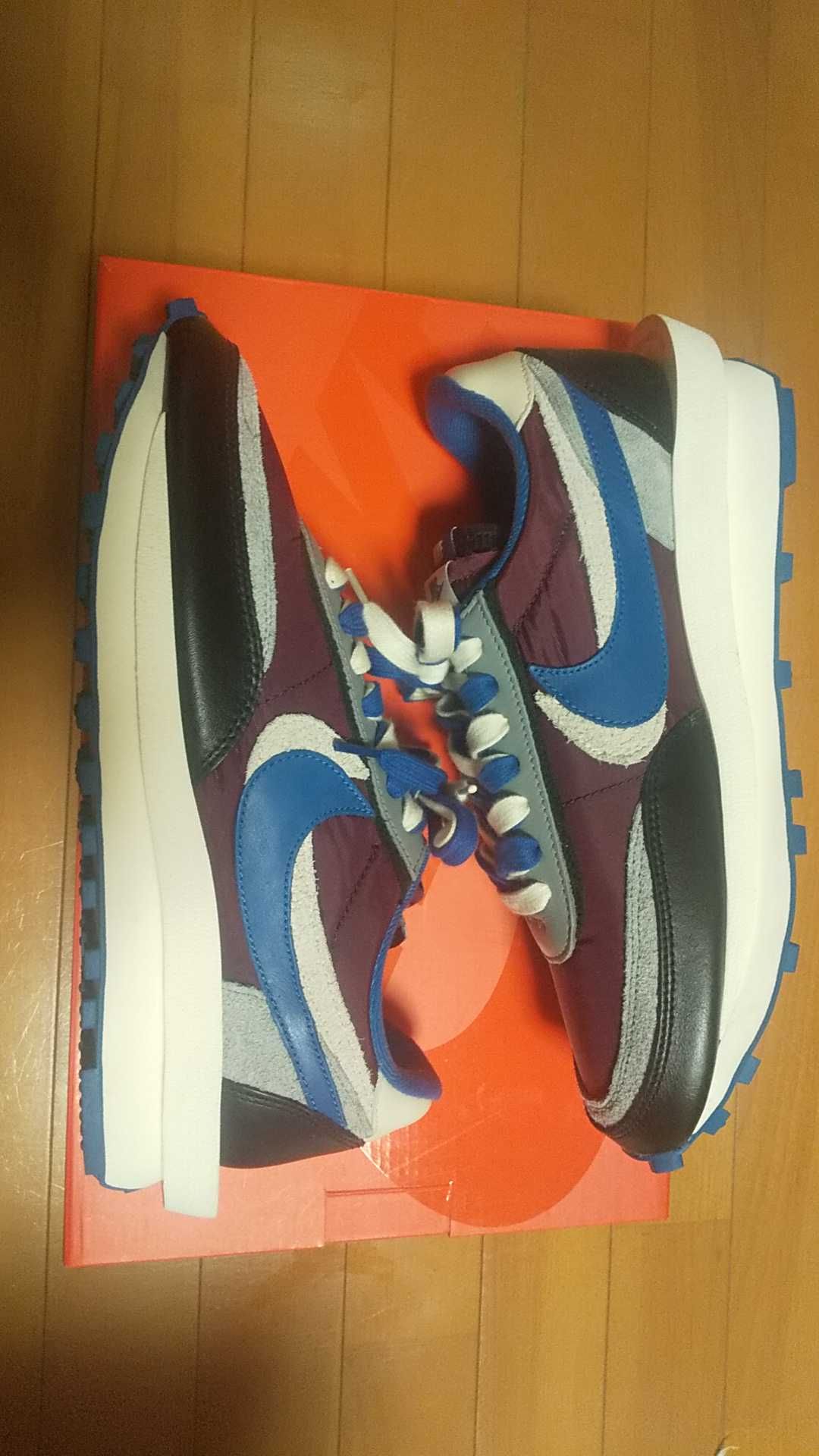 UNDERCOVER × sacai × Nike LD Waffle "Night Maroon/Pale Ivory-Ground Grey-Team Royal"