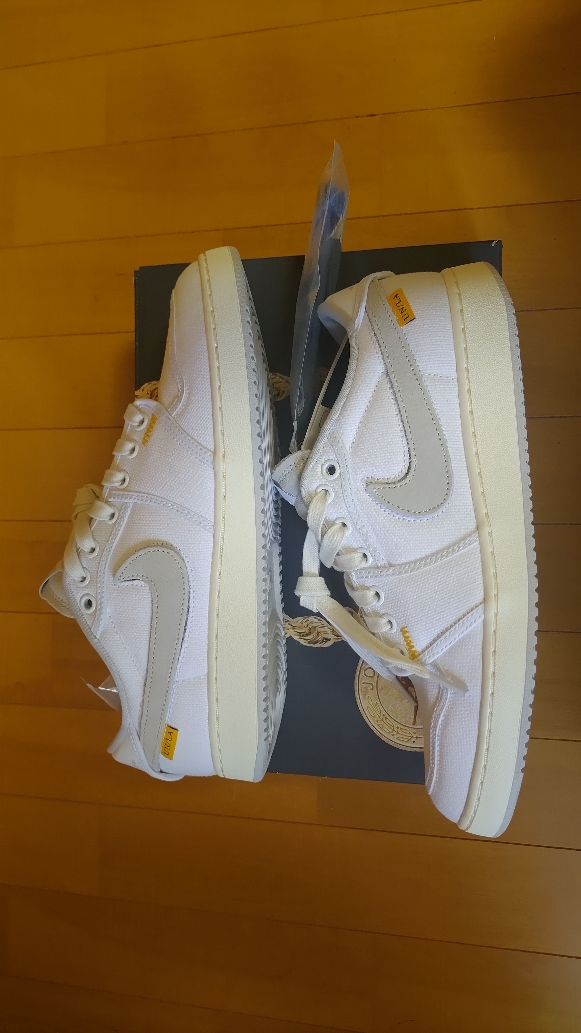 UNION × Nike Air Jordan 1 Low KO "White Canvas"