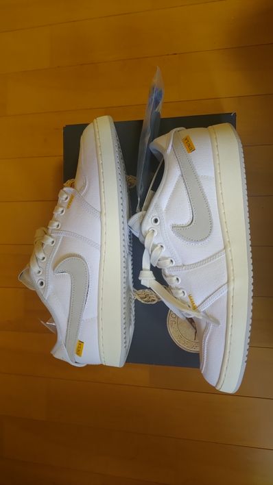 UNION × Nike Air Jordan 1 Low KO "White Canvas"