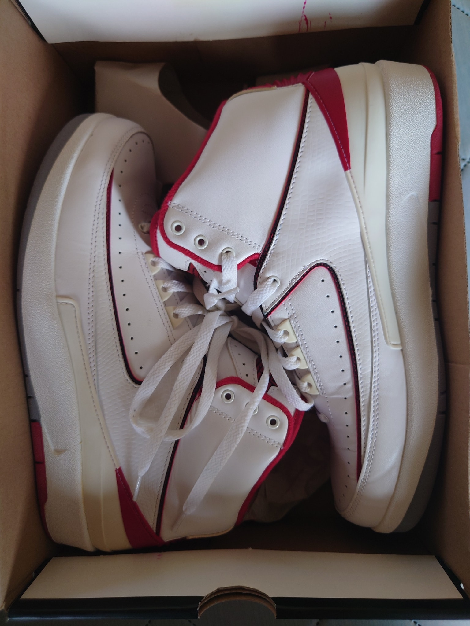 Nike Air Jordan 2 Retro "White/Red"(2014)