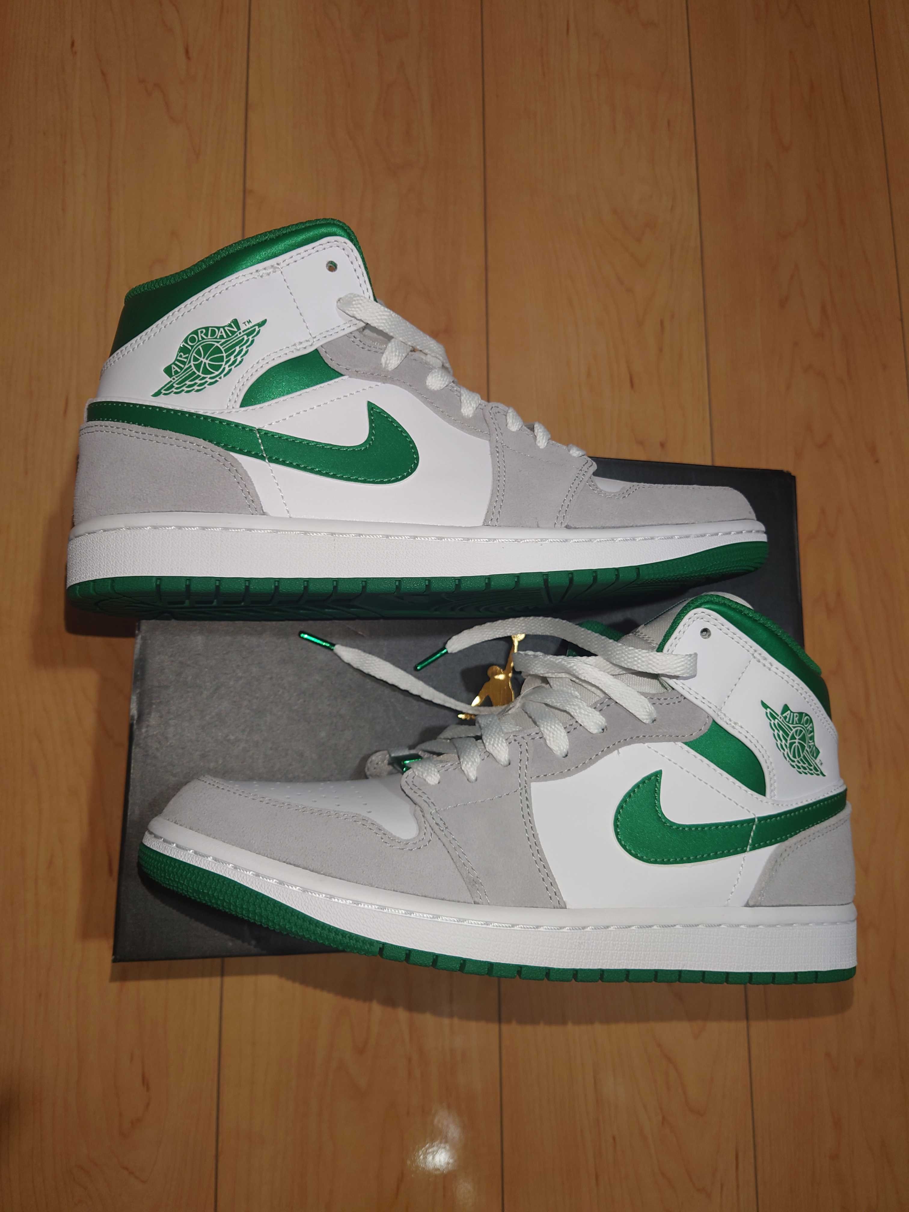 Nike Air Jordan 1 Mid "Green Grey White"