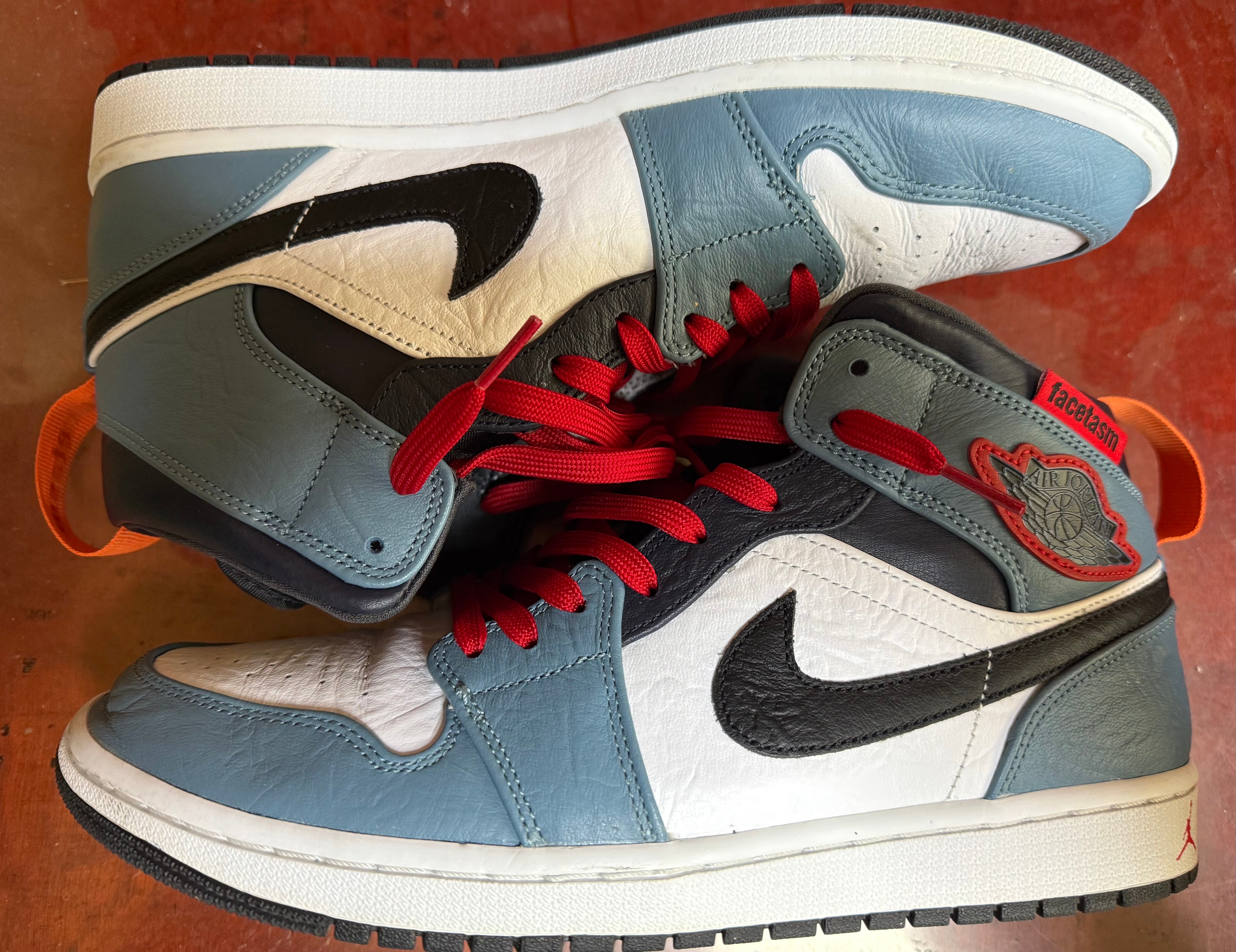 FACETASM × Nike Air Jordan 1 Mid "White/Navy"