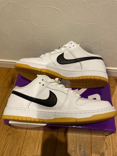 Nike SB Dunk Low Pro "White/Black-White-Gum Light Brown"