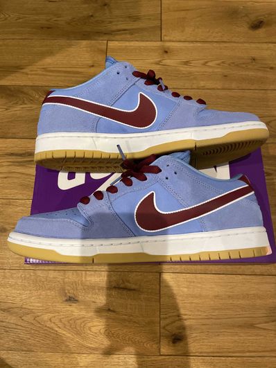 Nike SB Dunk Low Pro "Philadelphia Phillies/Valor Blue and Team Maroon"