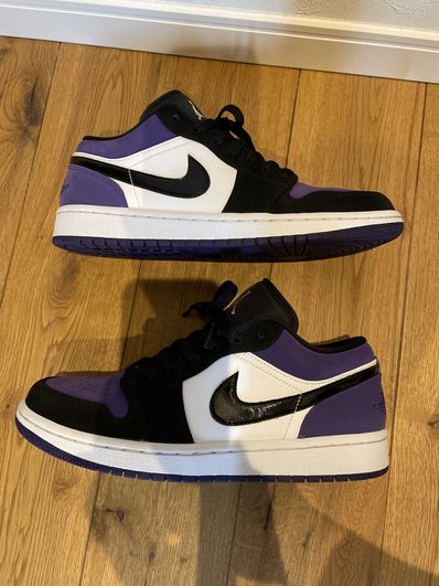 Nike Air Jordan 1 Retro Low "White/Black/Court Purple"