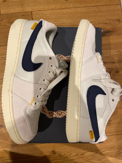 UNION × Nike Air Jordan 1 Low KO "Sail Leather"