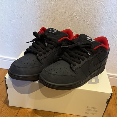 Supreme × Nike SB Dunk Low "Black" (25FW Week2)
