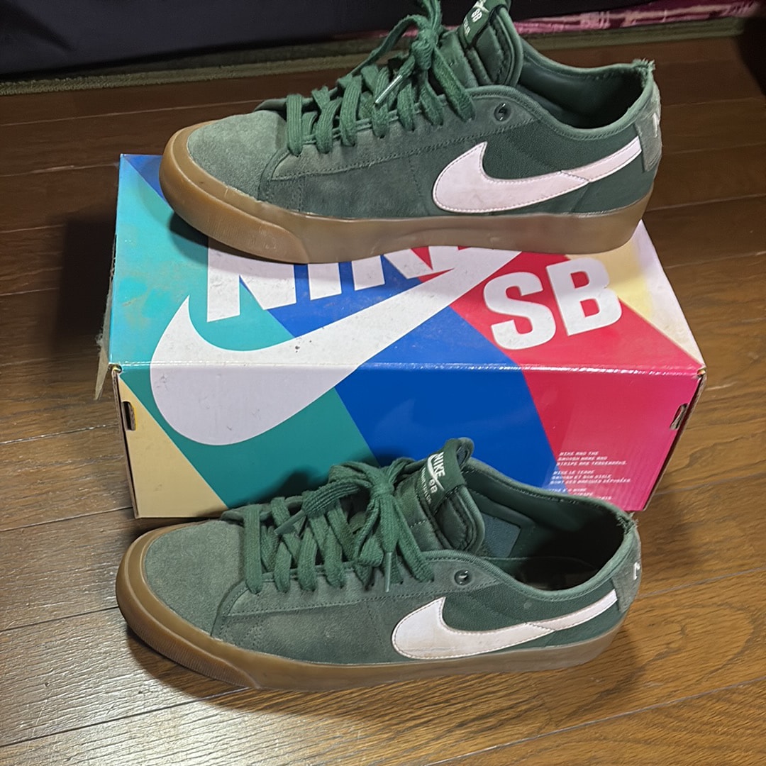ナイキ SB ズーム ブレーザー ロー プロ GT QS "グリーン ガム"