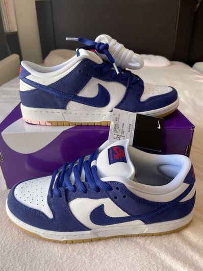 Nike SB Dunk Low "Los Angeles Dodgers/Deep Royal Blue"