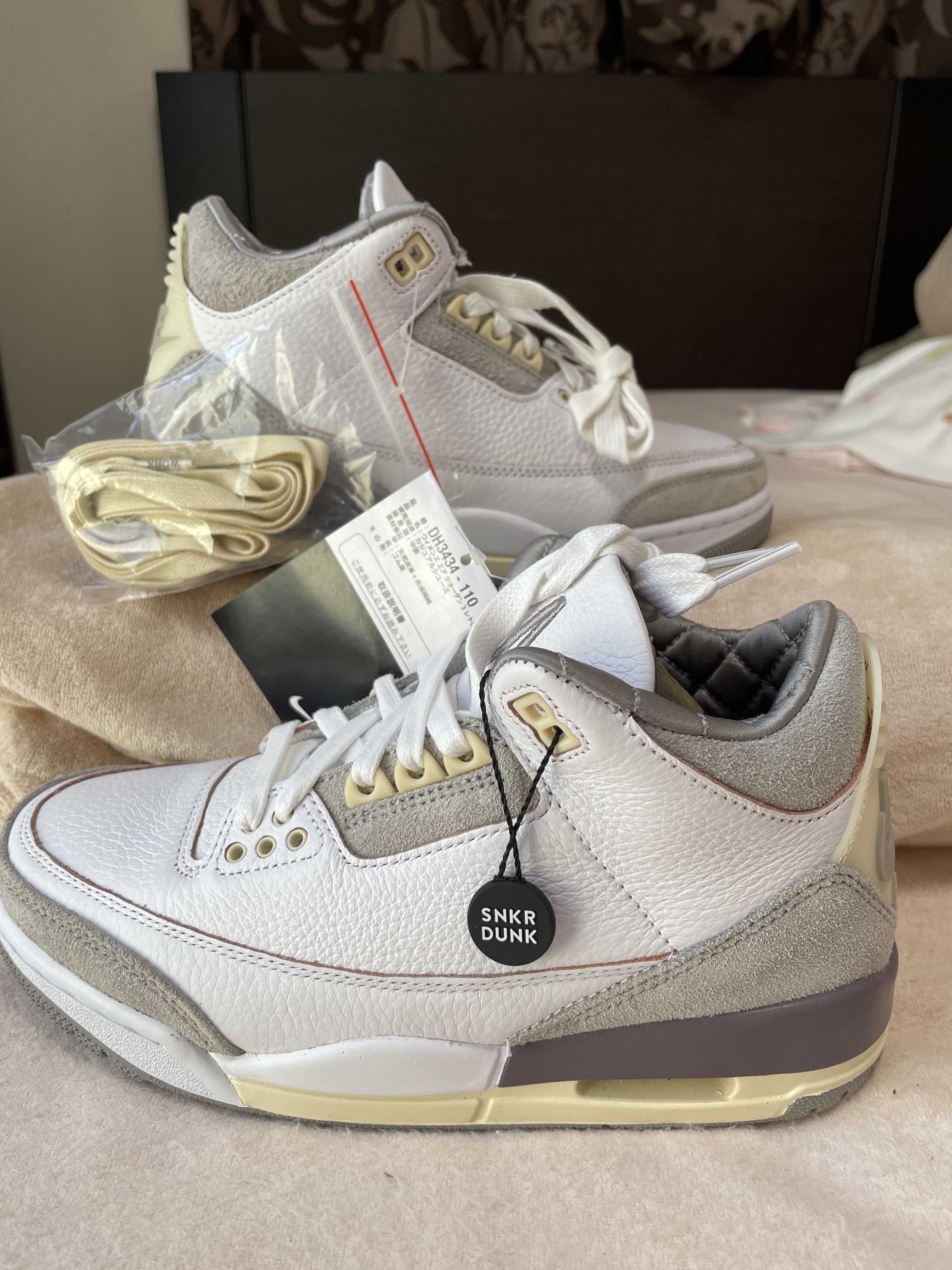 A Ma Maniere × Nike Women's Air Jordan 3 Retro SP "White/Medium Grey Violet Ore"