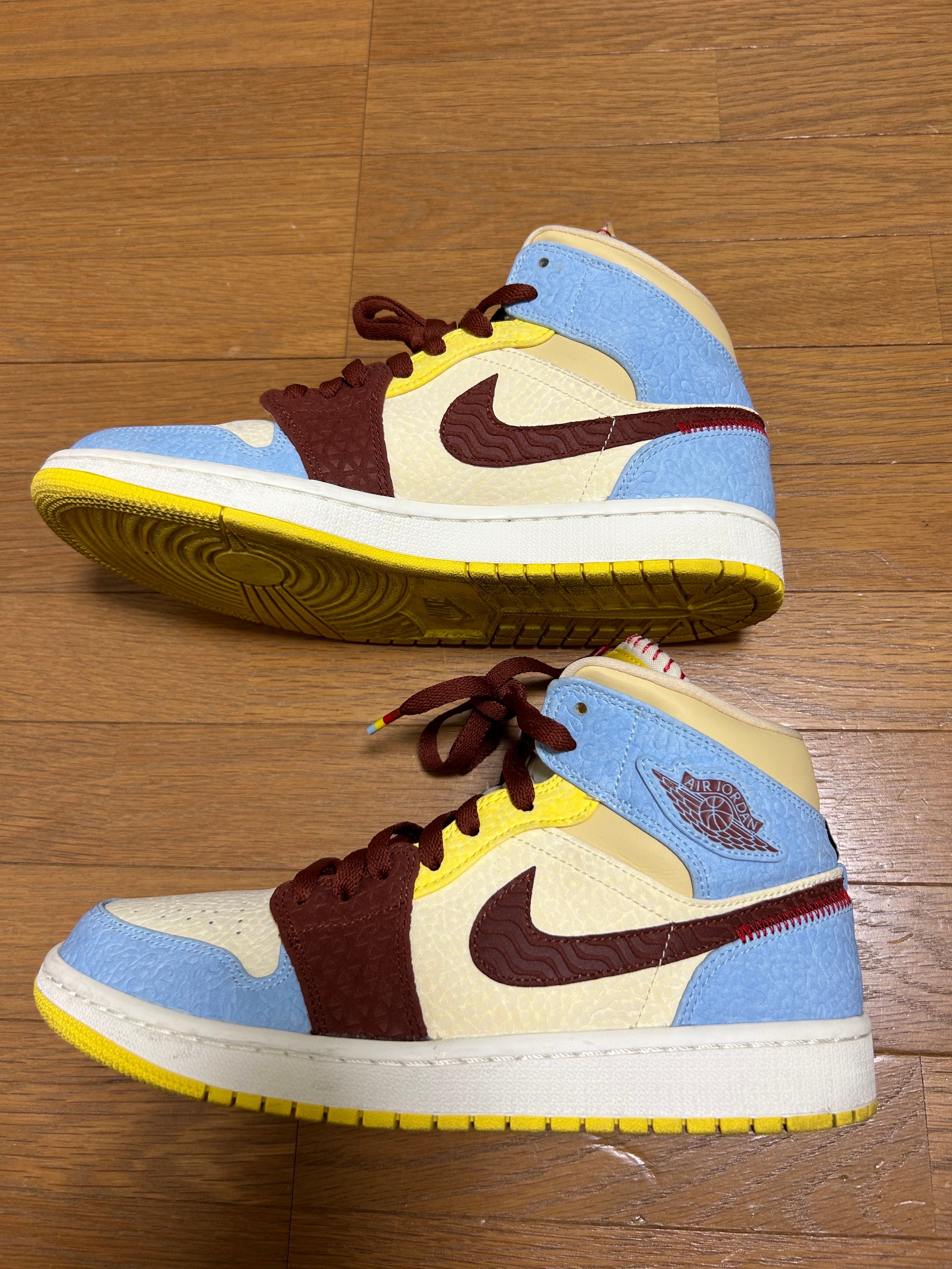 MAISON CHATEAU ROUGE × NIKE AIR JORDAN 1 MID SE "WHITE/LIGHT BLUE"