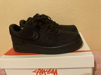 Stussy × Nike Air Force 1 Low "Triple Black"