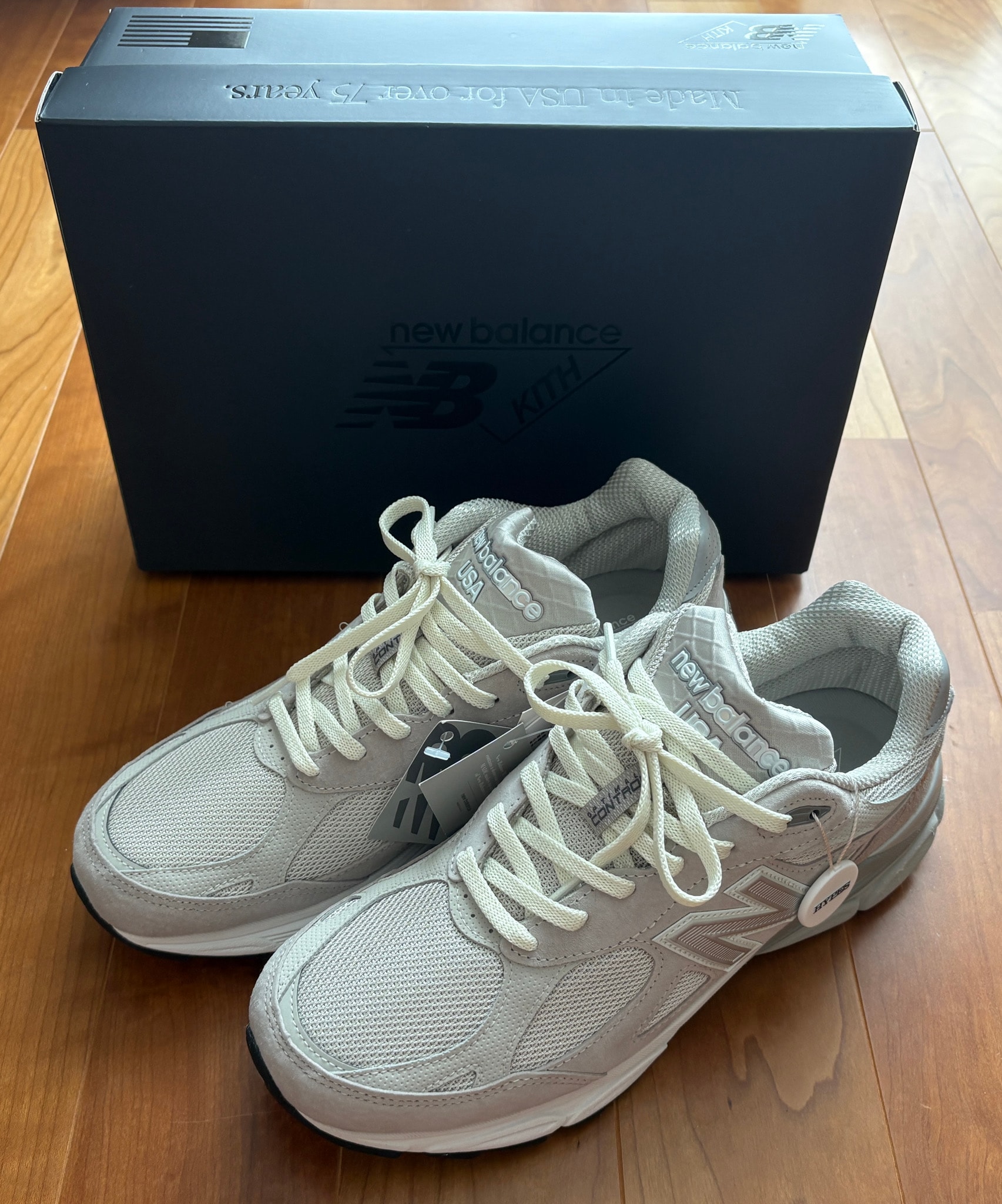 KITH × New Balance 990V3 Made in USA "USA Hallow"