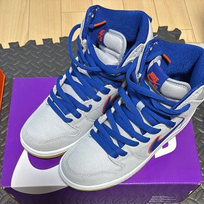 Nike SB Dunk High "Rush Blue and Team Orange/New York Mets"