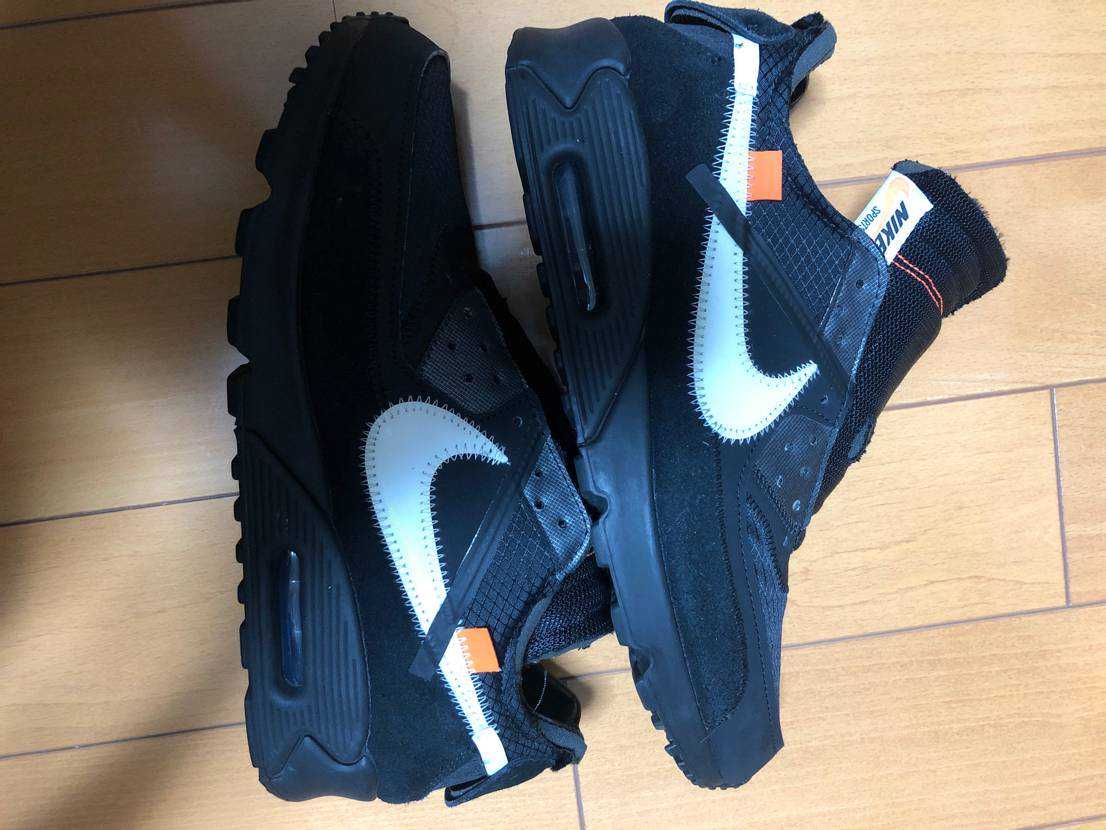 Off-White × Nike Air Max 90 "Black/Black-Cone-White"