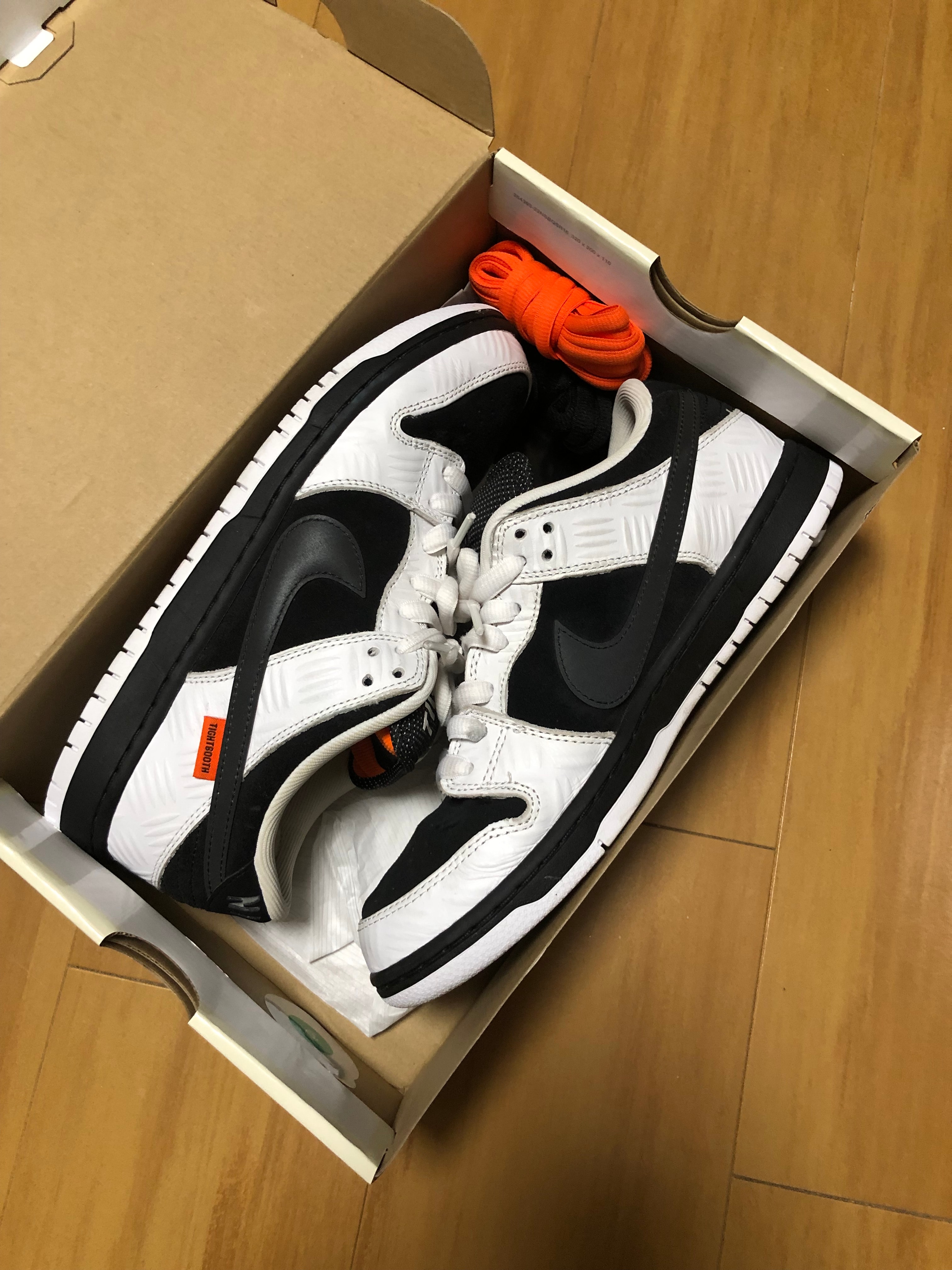 TIGHTBOOTH × Nike SB Dunk Low Pro QS "Black and White"