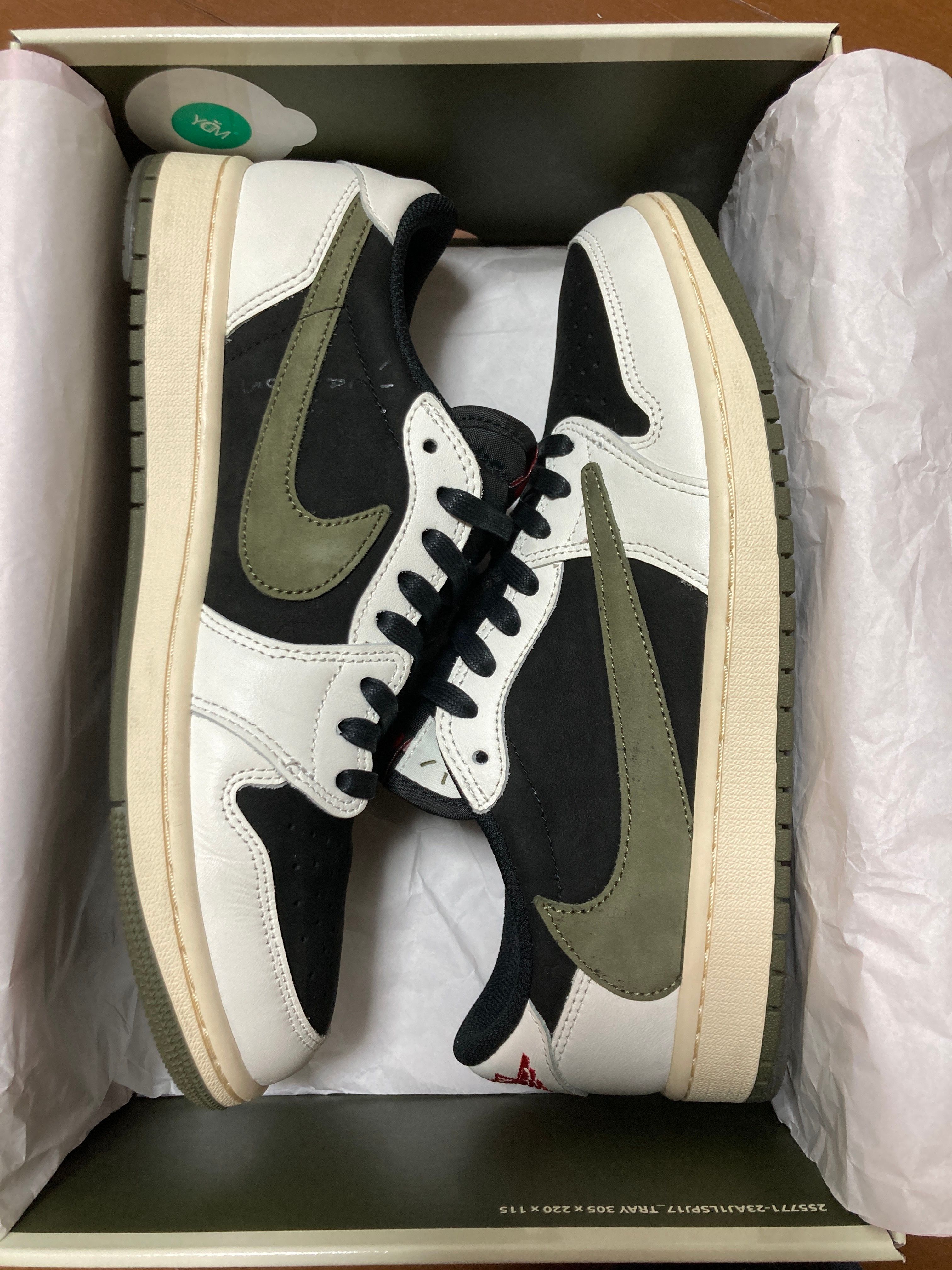 Travis Scott × Nike Women's Air Jordan 1 Low OG "Medium Olive"