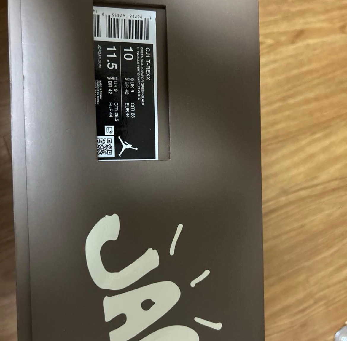 Travis Scott × Nike Jordan Jumpman Jack CJ1 T-Rexx "Green Spark"