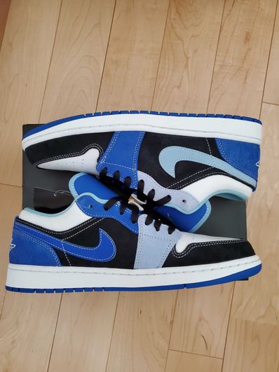 NIKE AIR JORDAN 1 LOW "WHITE/BLACK/BLUE"