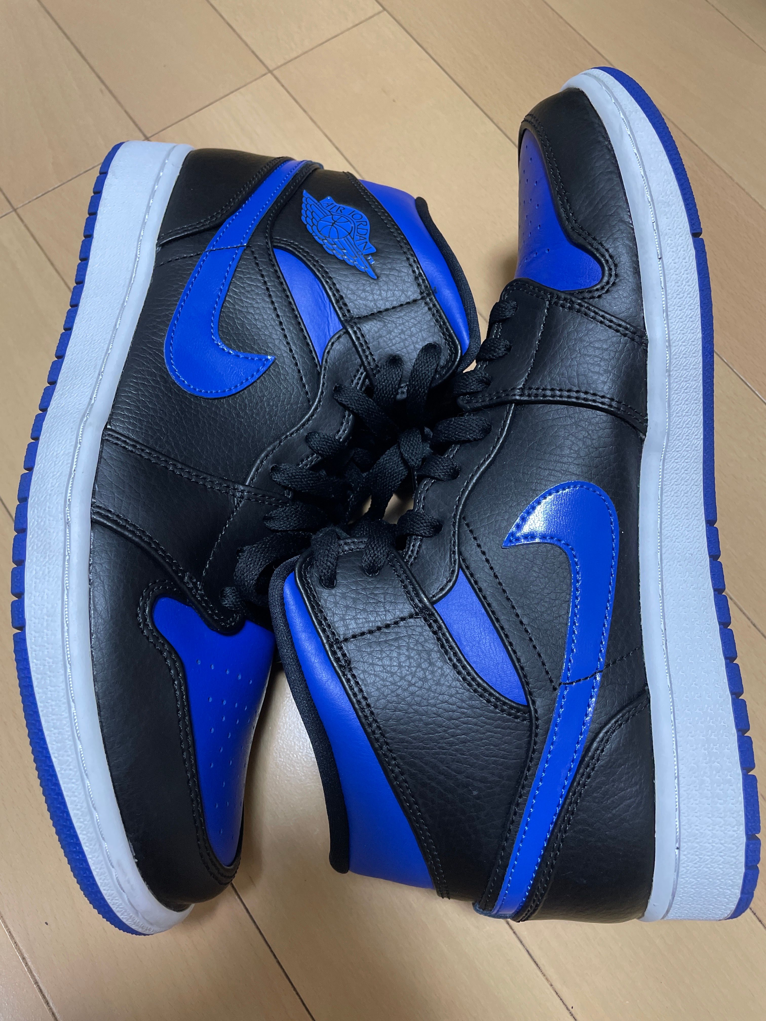 NIKE AIR JORDAN 1 MID "BLACK/BLUE"
