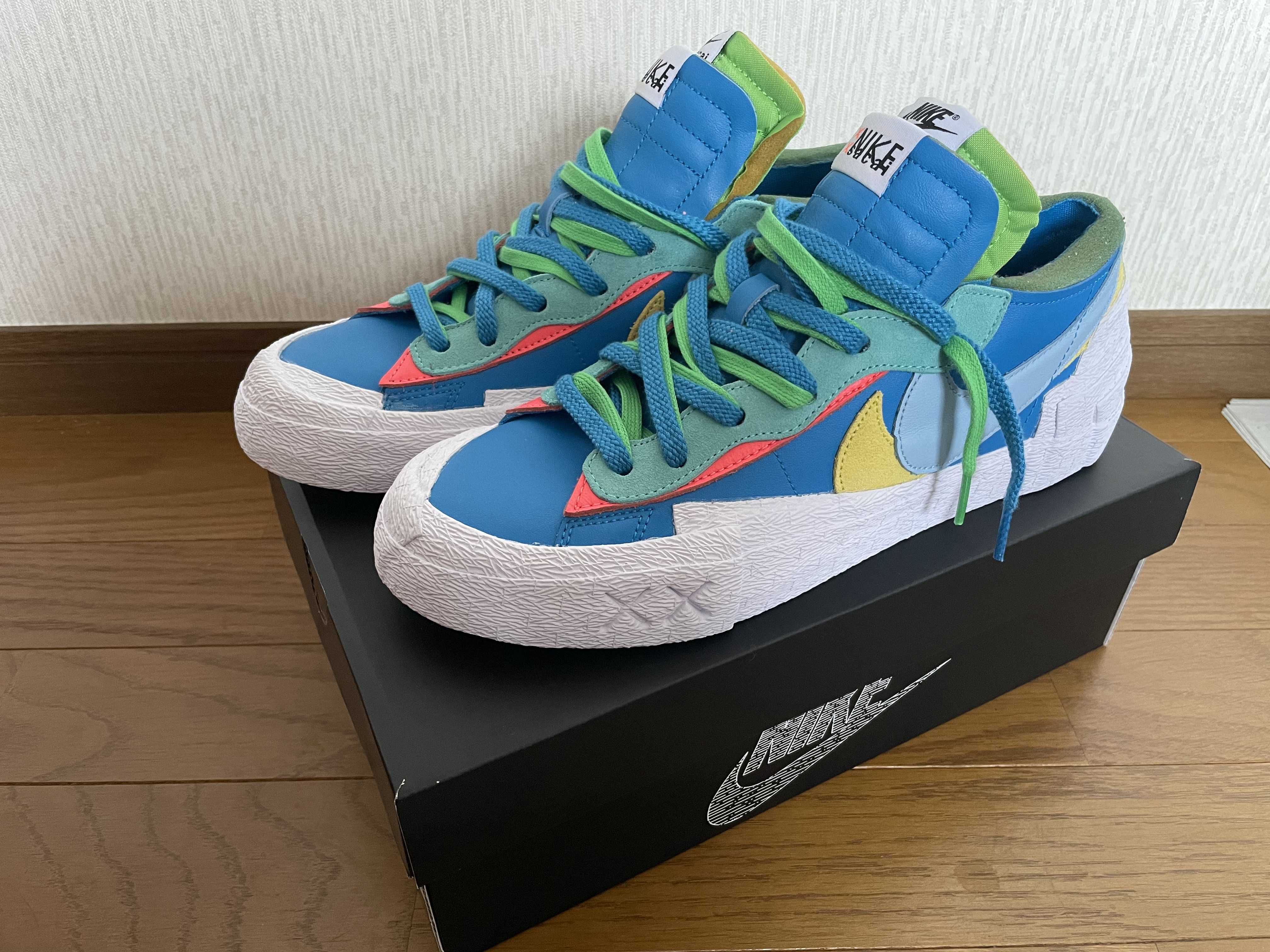 KAWS × sacai × Nike Blazer Low "Neptune Blue"