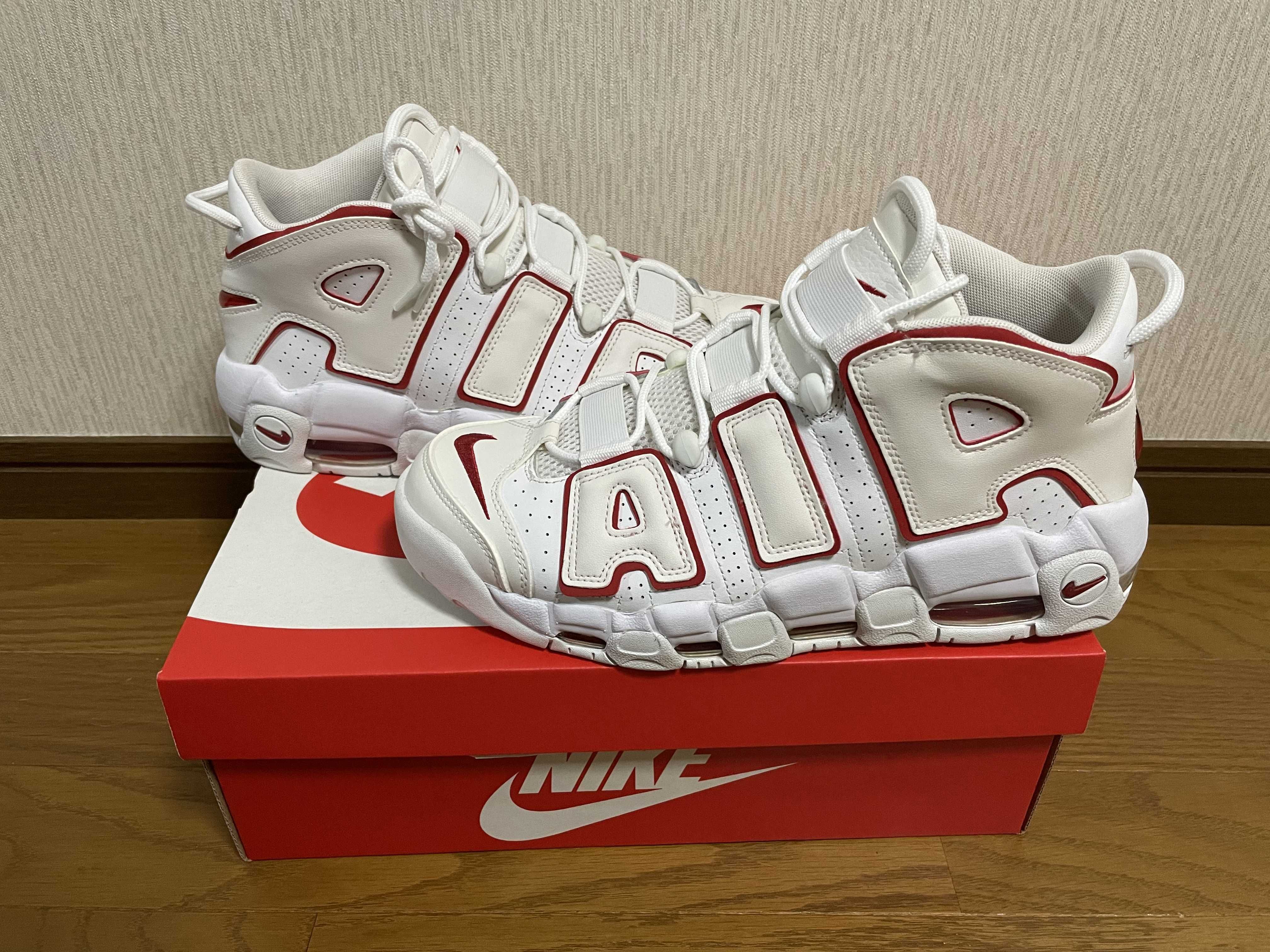 NIKE AIR MORE UPTEMPO "WHITE/VARSITY RED" (2021)
