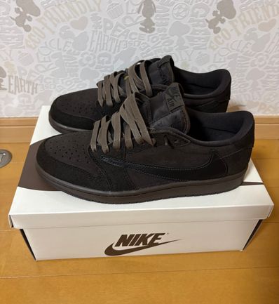 Travis Scott × Nike Air Jordan 1 Low OG SP "Velvet Brown and Dark Mocha"