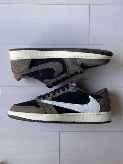Travis Scott × Nike Air Jordan 1 Low OG SP-T "Black/Dark Mocha"