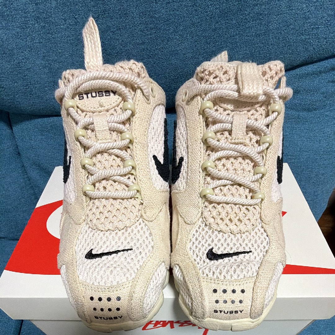 Stussy × Nike Air Zoom Spiridon CG 2 "Fossil/Black"