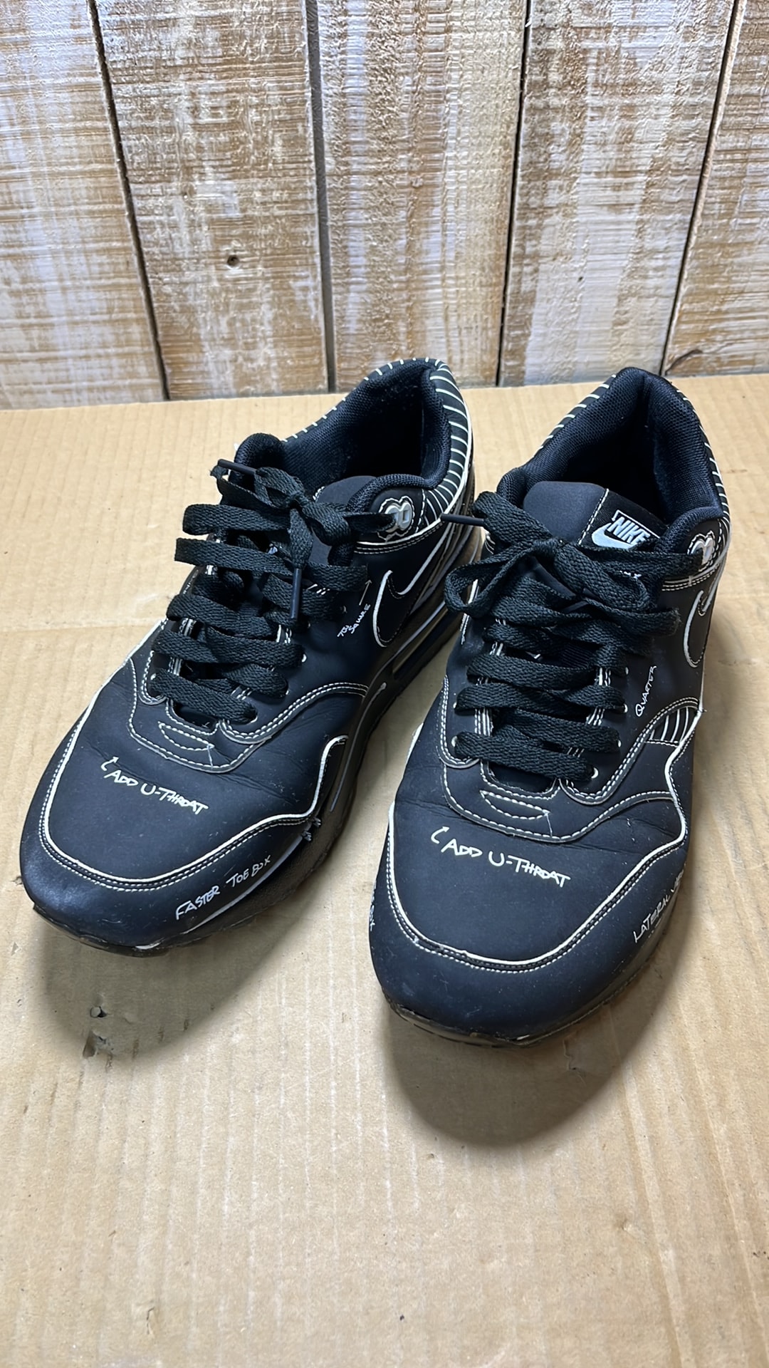 NIKE AIR MAX 1 TINKER SCHEMATIC BLACK