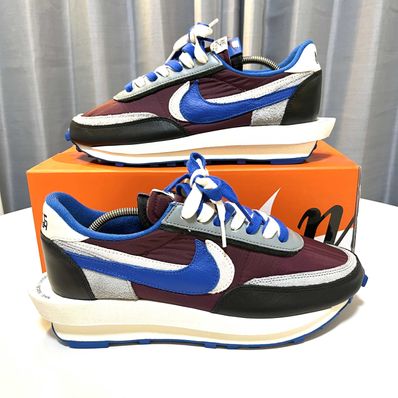 UNDERCOVER × sacai × Nike LD Waffle "Night Maroon/Pale Ivory-Ground Grey-Team Royal"