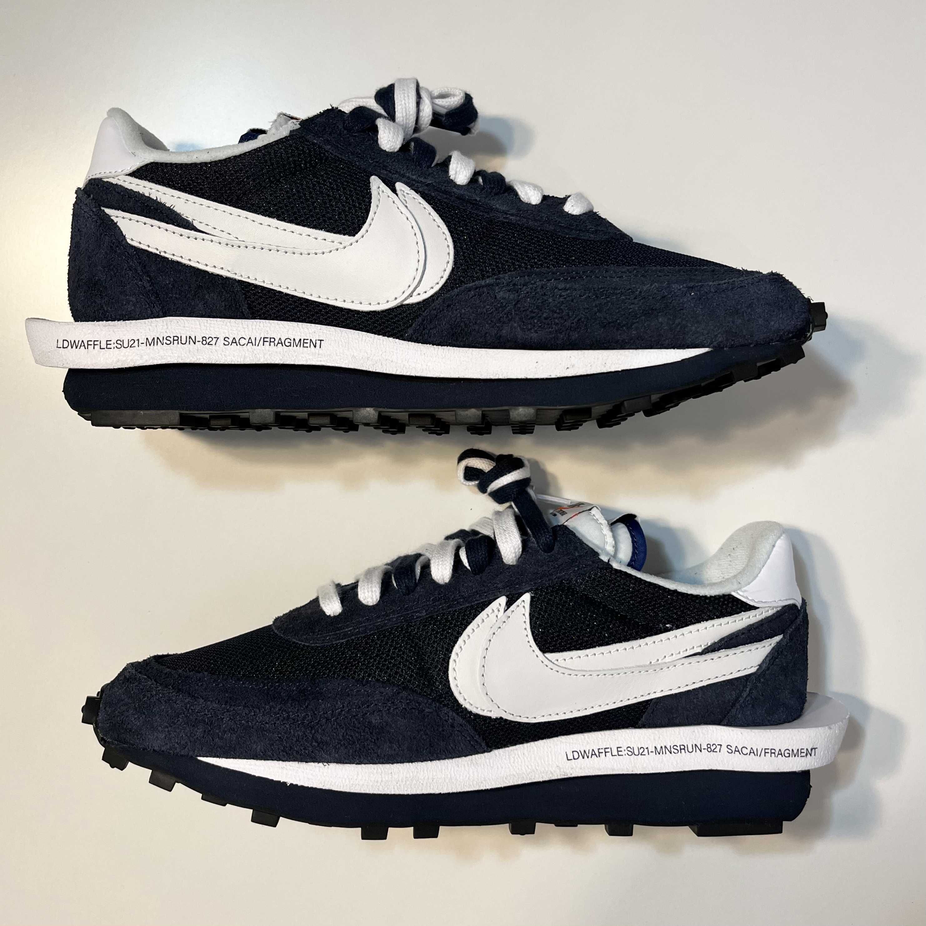 Fragment × sacai × Nike LD Waffle "Blackended Blue"