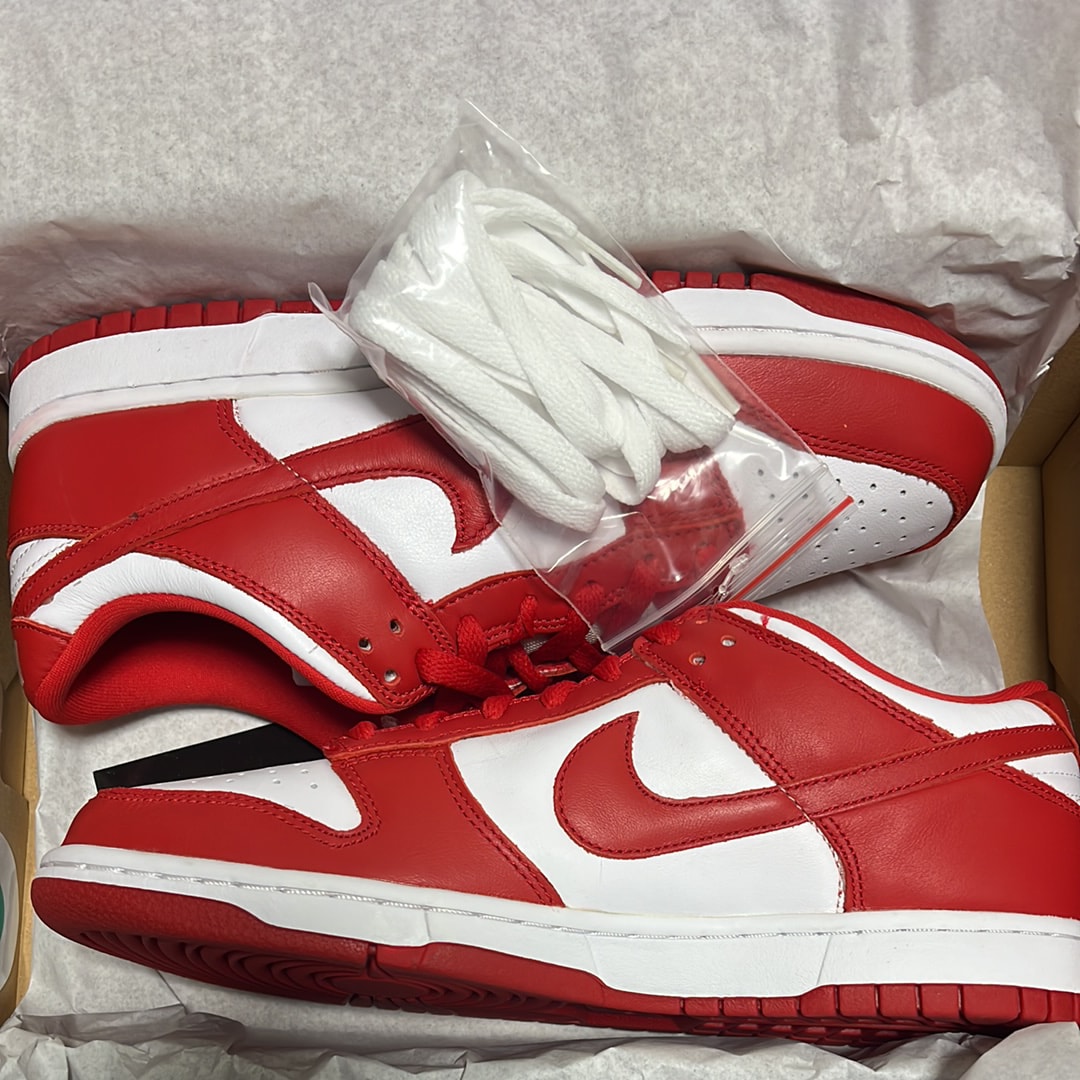 Nike Dunk Low SP "White and University Red"