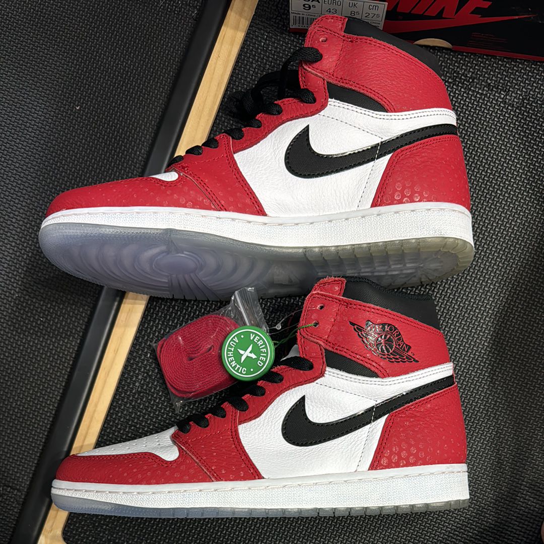 Spiderman × Nike Air Jordan 1 Origin Story "Gym Red/White/Photo Blue/Black"