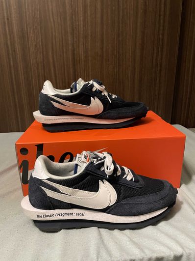 Fragment × sacai × Nike LD Waffle "Blackended Blue"