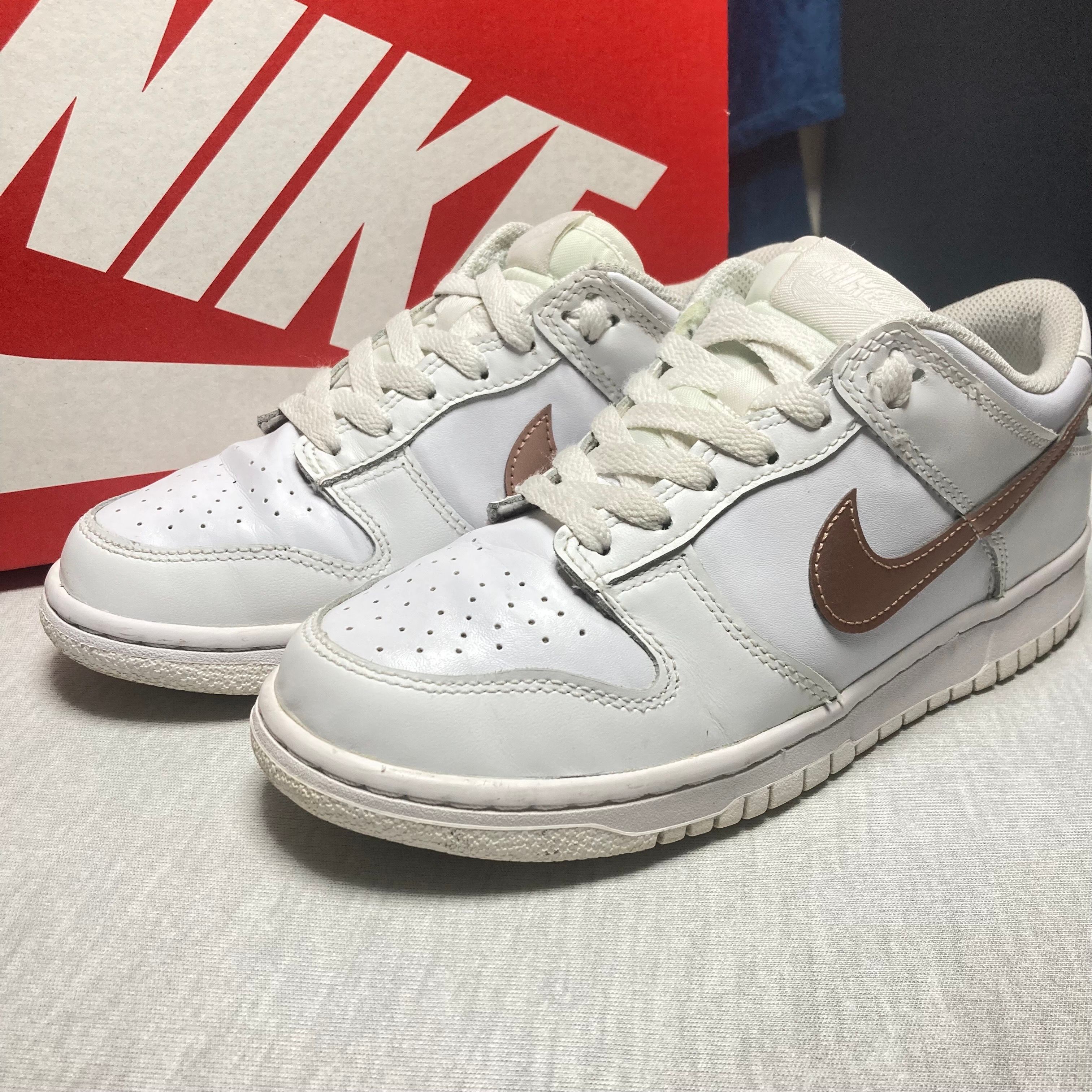 Nike GS Dunk Low "White/Rose Pink"