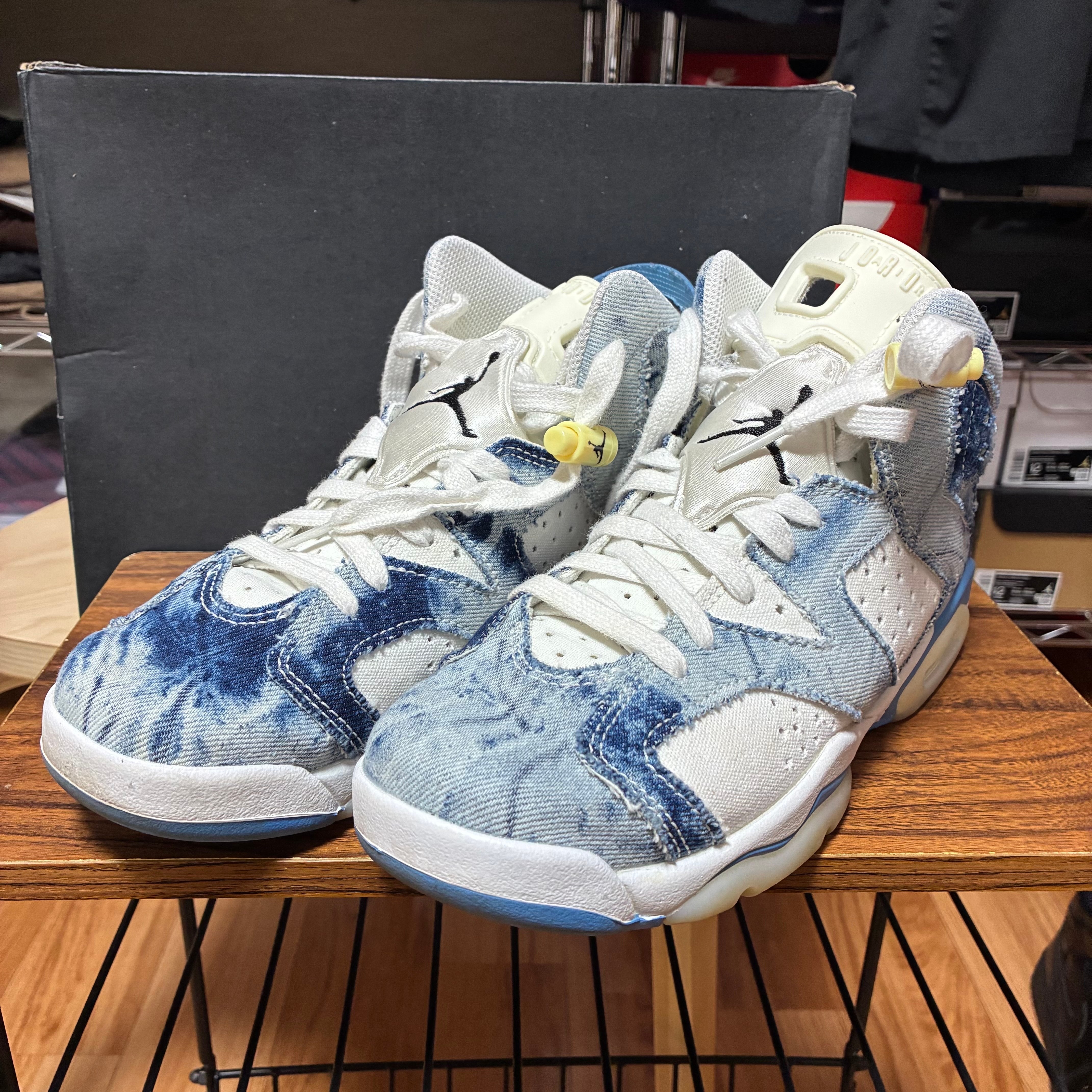 ナイキ GS エアジョーダン6 "ウォッシュド デニム"