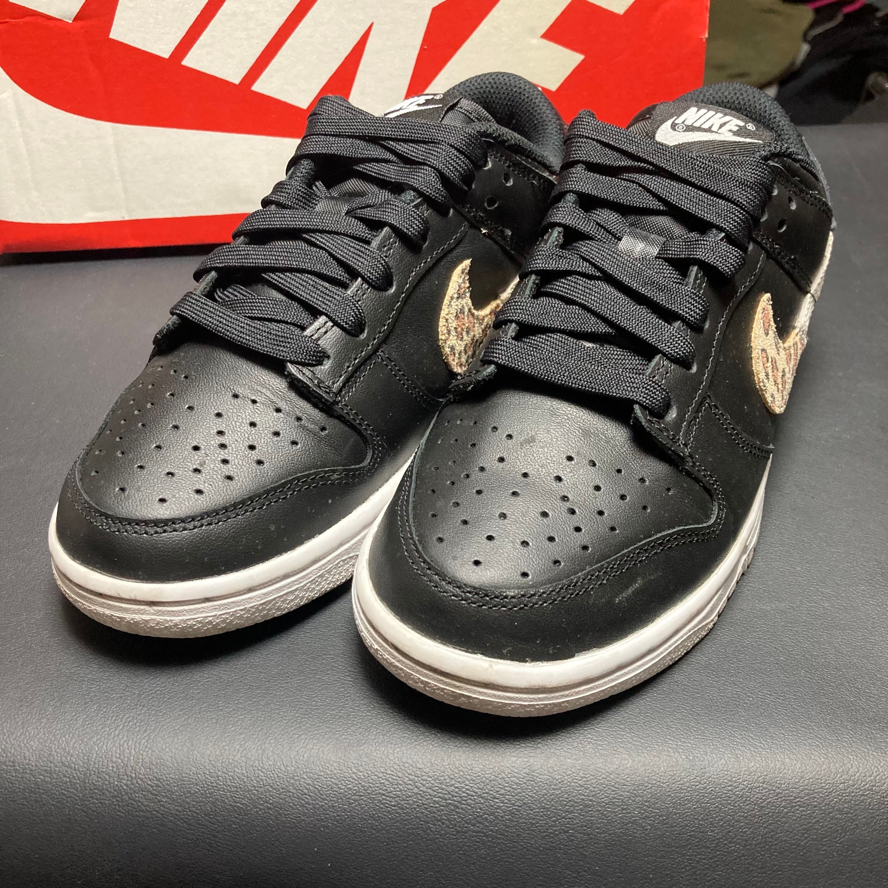 Nike Women's Dunk Low SE "Black/Animal Swoosh/Safari"