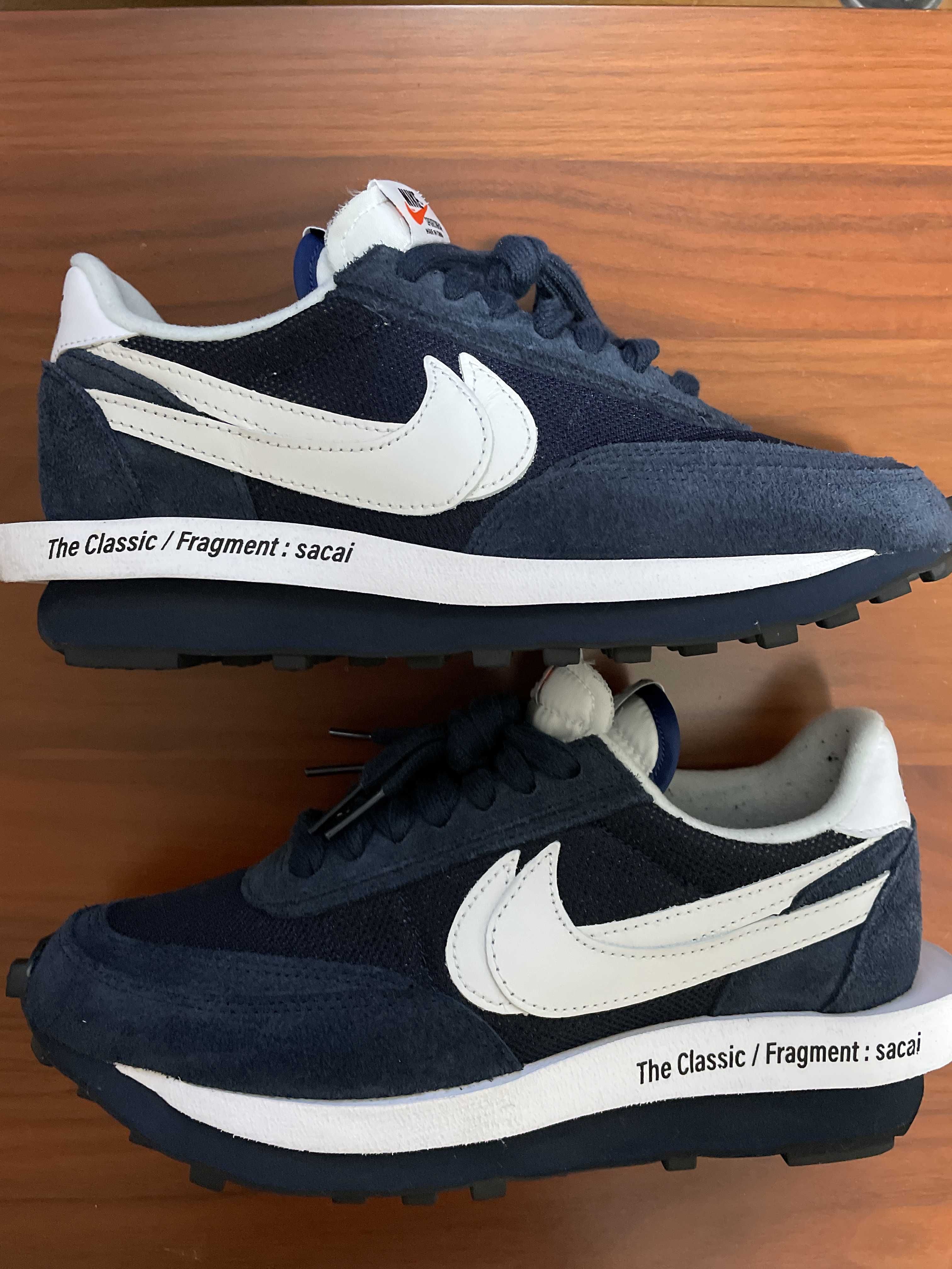 Fragment × sacai × Nike LD Waffle "Blackended Blue"