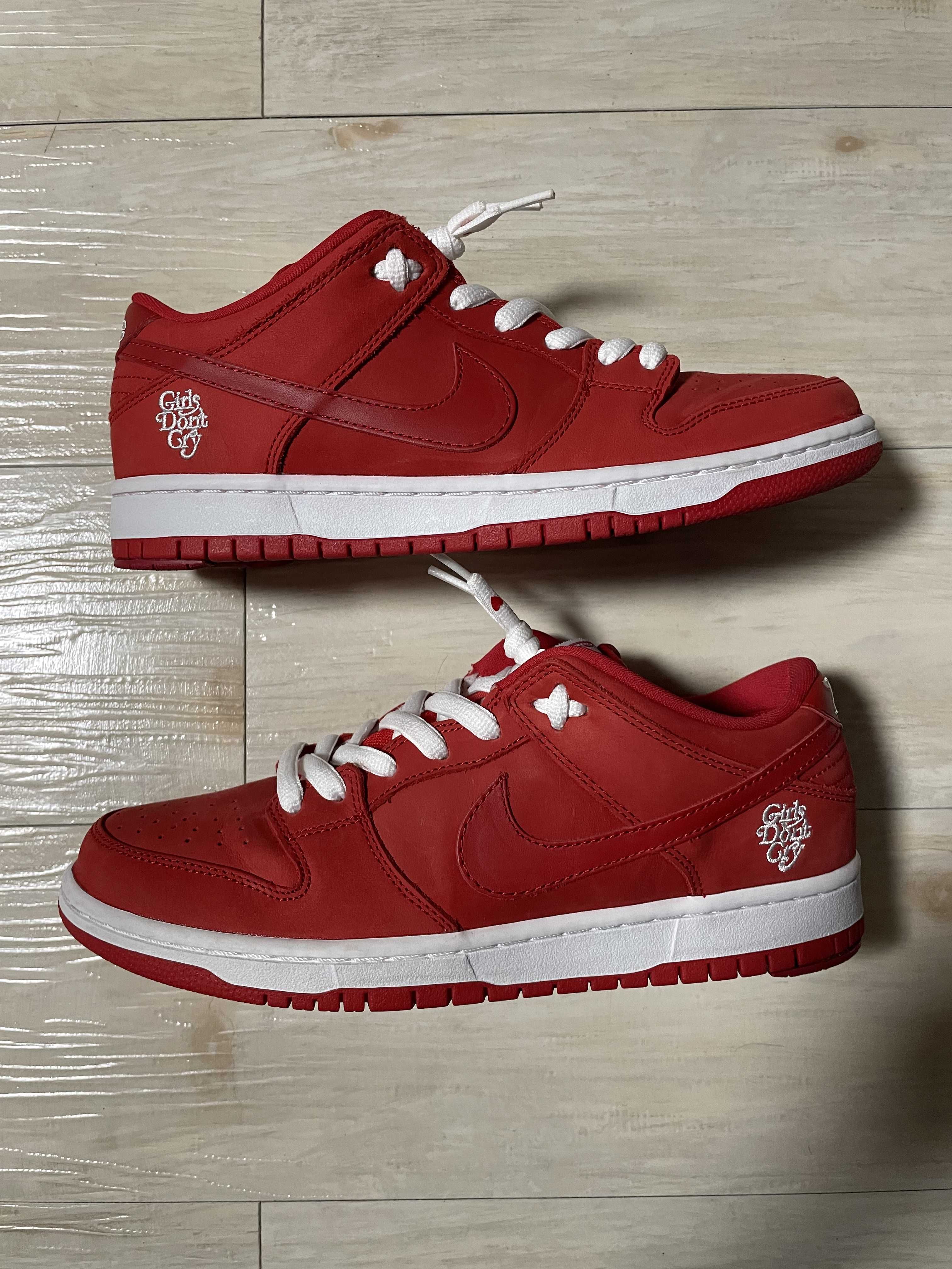 Girls Don't Cry × Nike SB Dunk Low Pro QS "Red" / VERDY