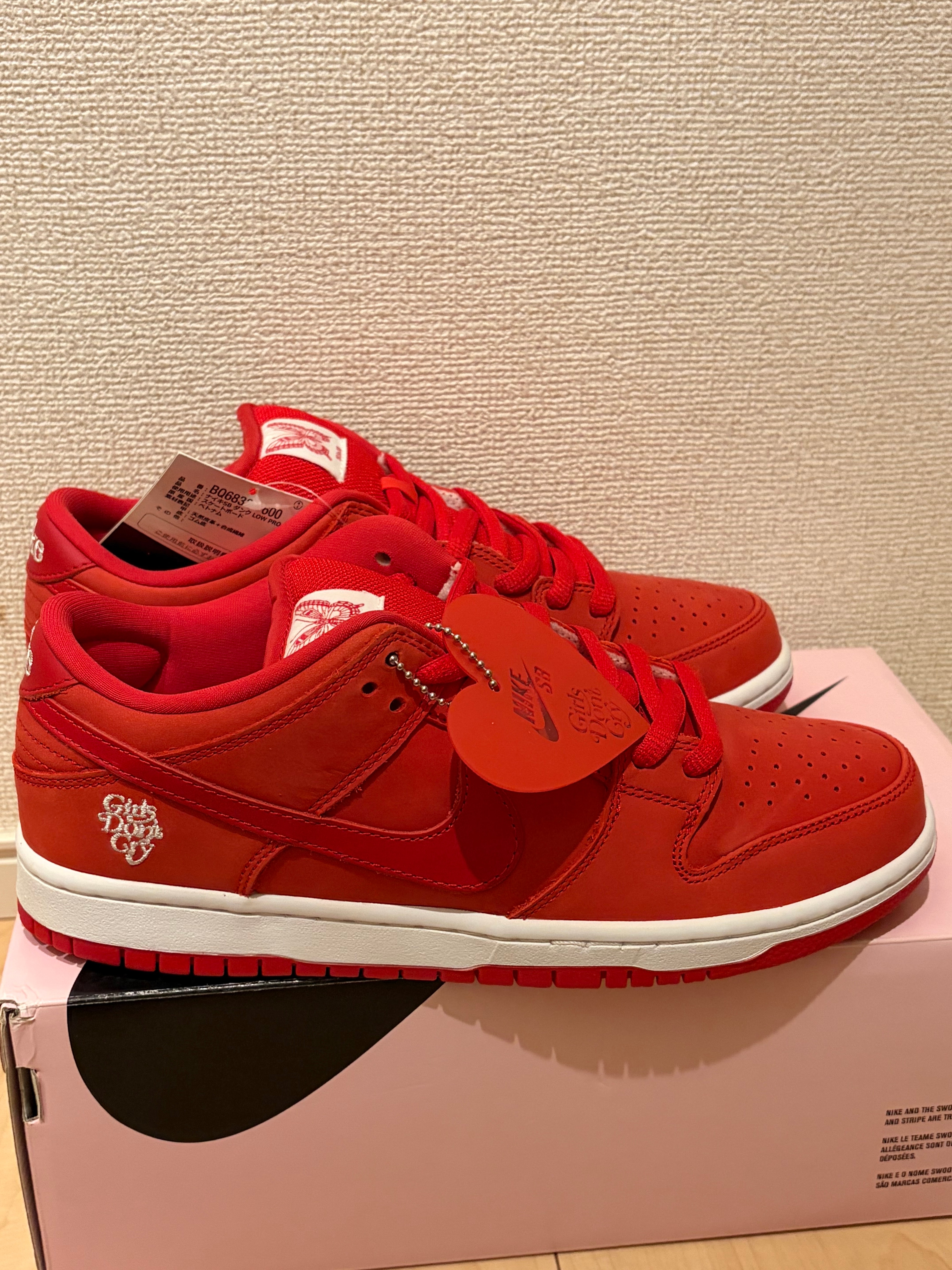 Girls Don't Cry × Nike SB Dunk Low Pro QS "Red" / VERDY