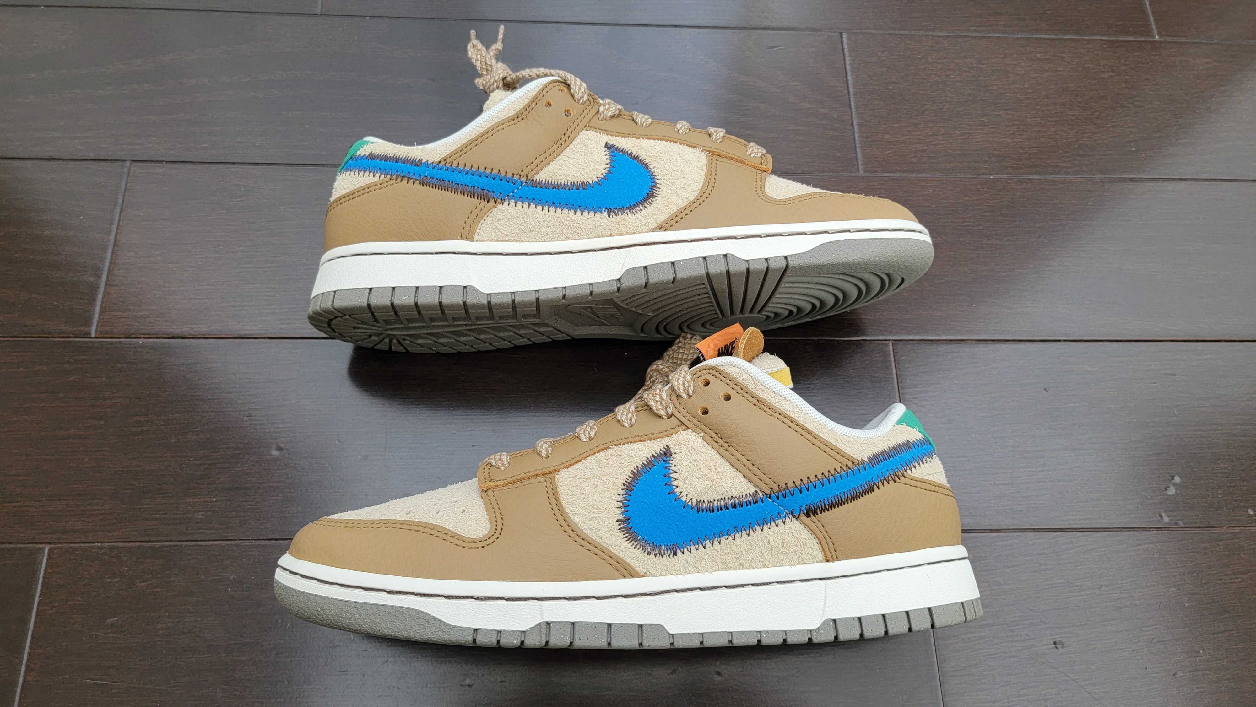 size? × Nike Dunk Low "Dark Driftwood/Photo BlueRattan"