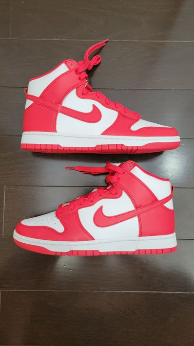 Nike Dunk High "Championship White and Red"