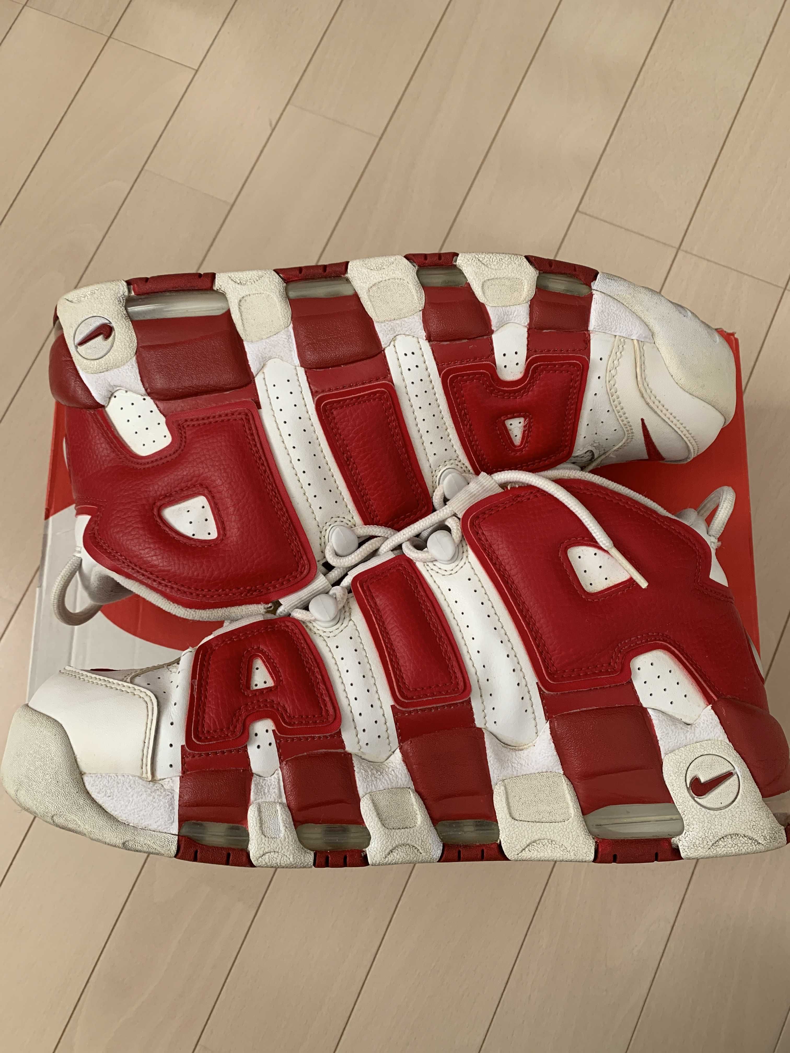 NIKE AIR MORE UPTEMPO "WHITE/VARSITY RED" (2021)