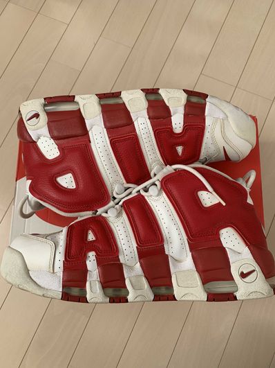 NIKE AIR MORE UPTEMPO "WHITE/VARSITY RED" (2021)