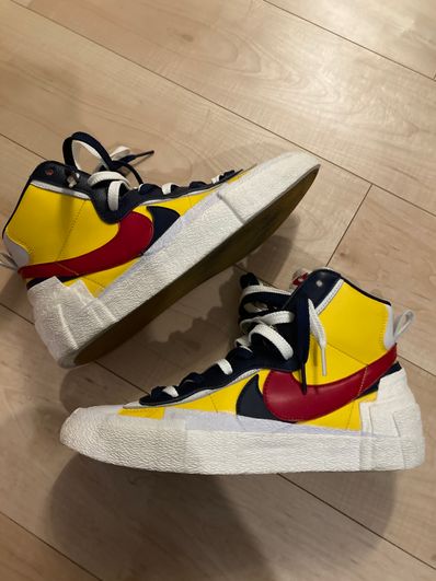 sacai × Nike Blazer Mid "Varsity Maize/Varsity Red"