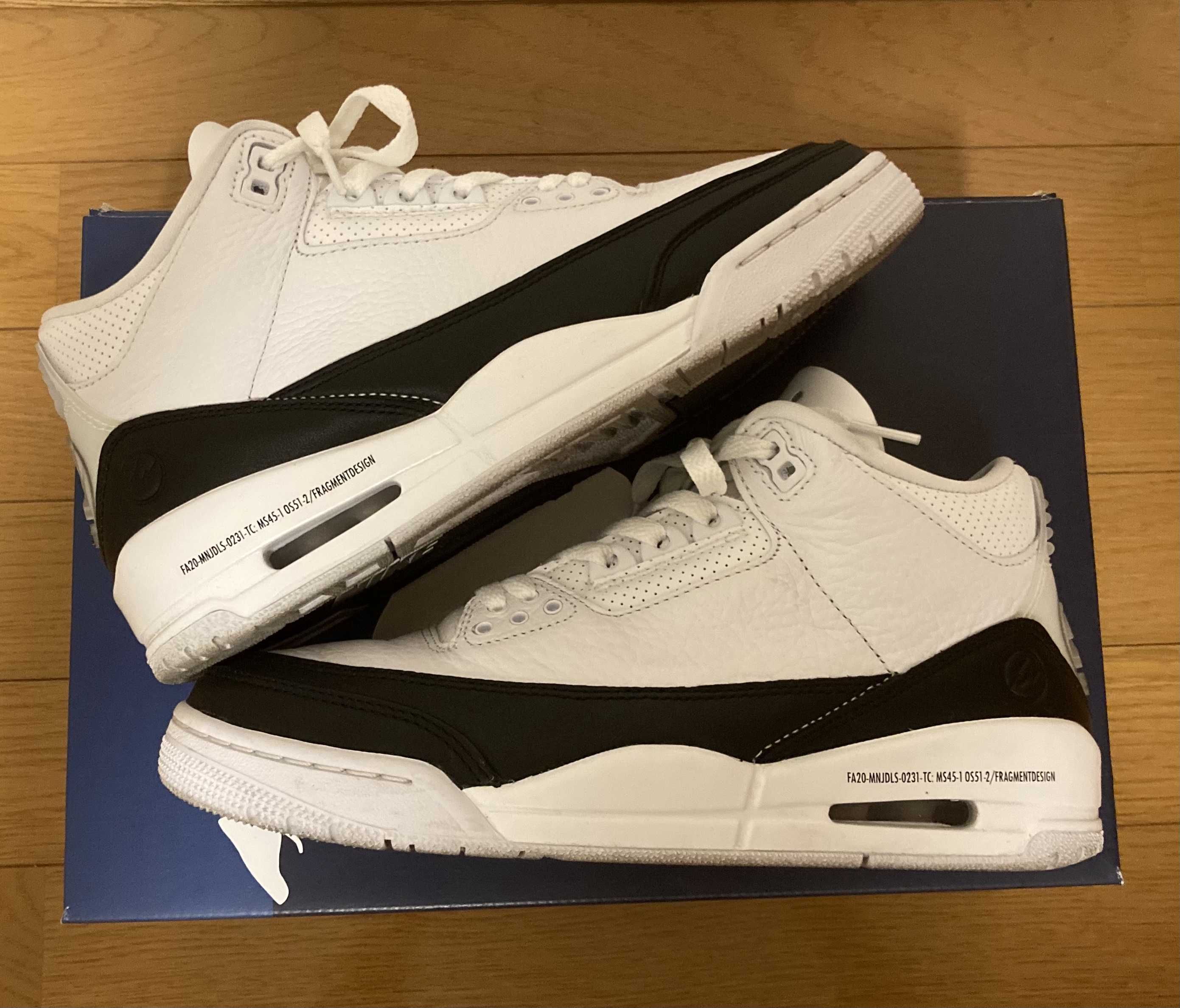 Fragment × Nike Air Jordan 3 "White/Black"