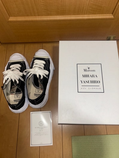 Maison MIHARA YASUHIRO HANK OG Sole Canvas Low-top Sneaker "Black" (A05FW702)