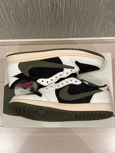 Travis Scott × Nike Women's Air Jordan 1 Low OG "Medium Olive"